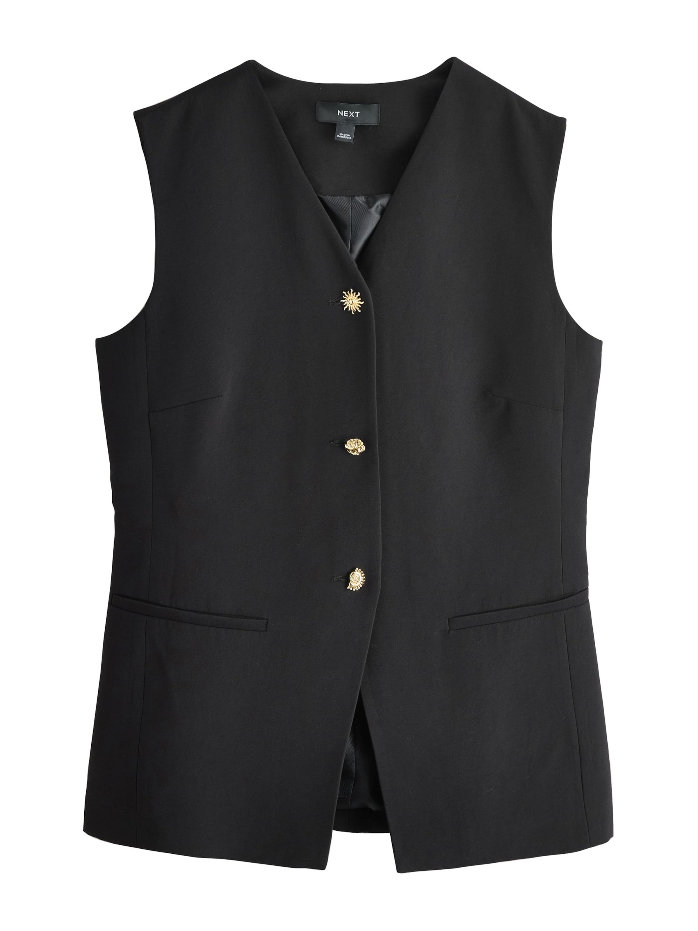 juoda Next Kostiuminė liemenė: priekis