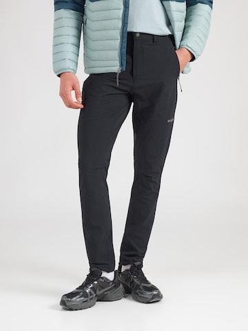 COLUMBIA Slim fit Outdoor trousers 'Triple Canyon II' in Black: front