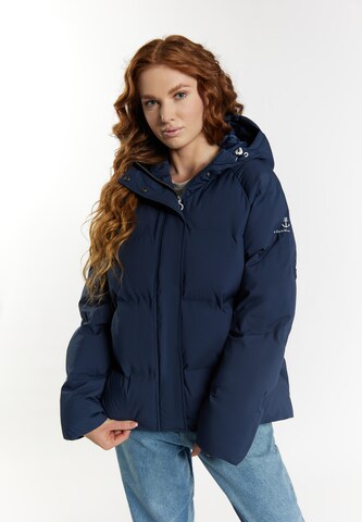 DreiMaster Maritim Winterjas 'Maritim' in Blauw: voorkant