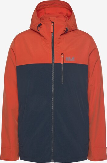 JACK WOLFSKIN Jacke 'Desert Wind' in dunkelblau / hellrot, Produktansicht