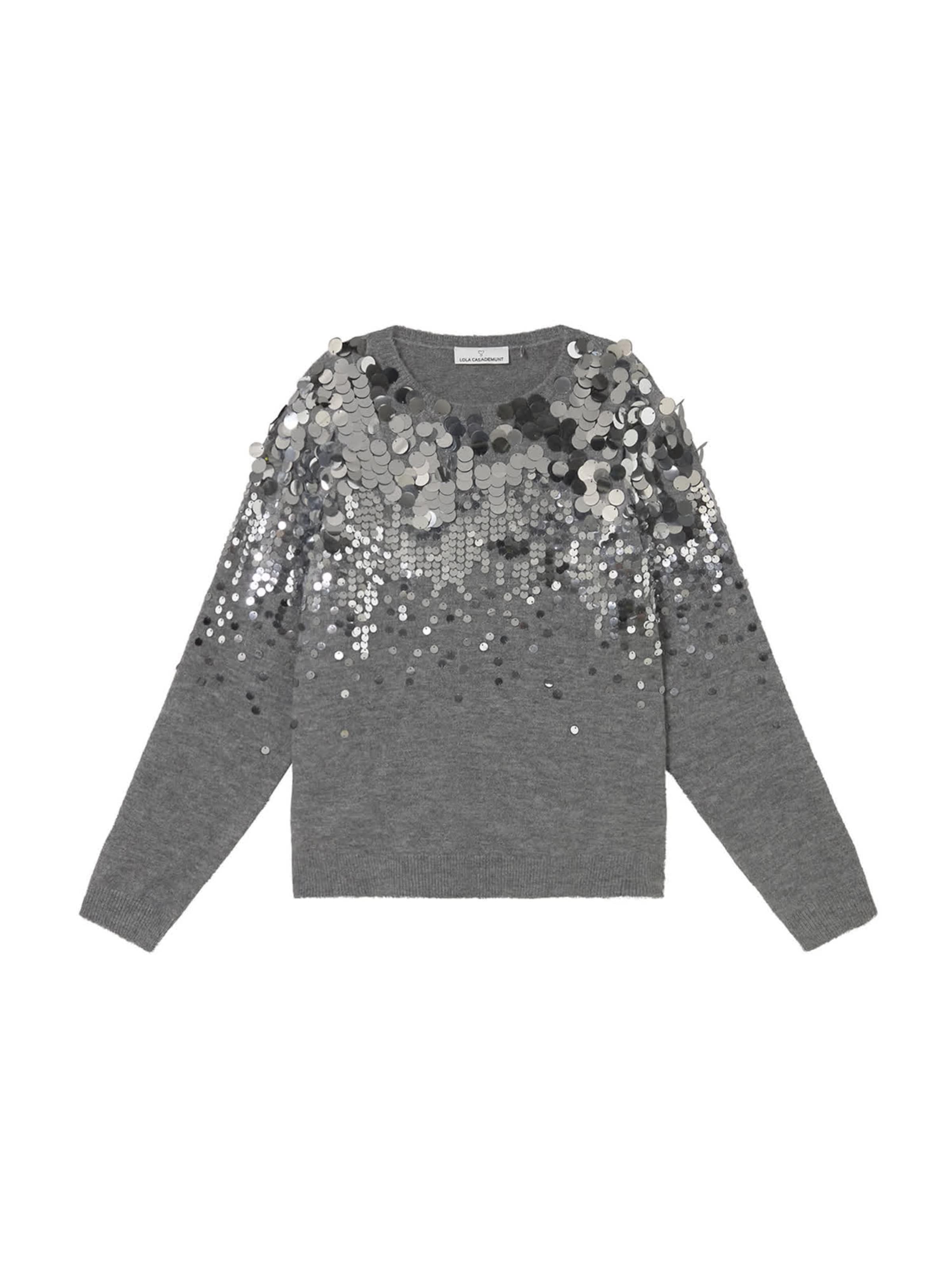 Pull-over Lola Casademunt en gris : devant