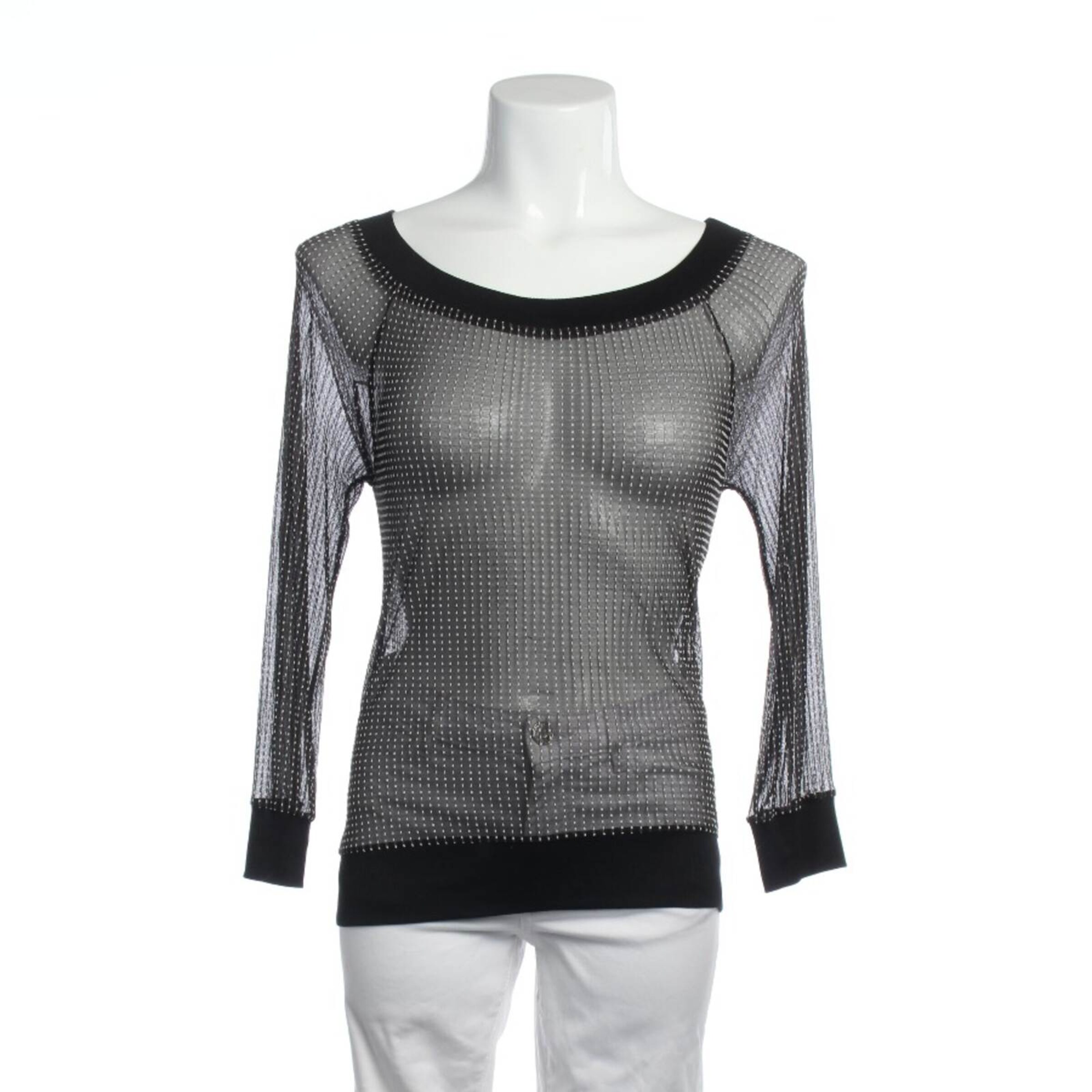 VALENTINO Bluse / Tunika S in Schwarz: Vorderseite