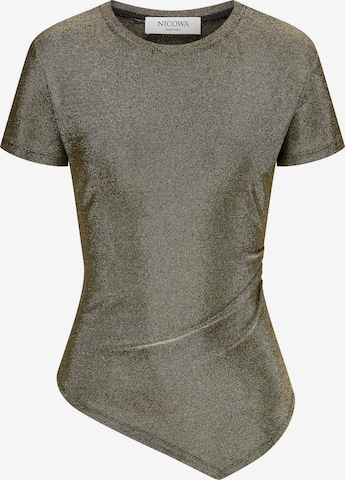 Nicowa Shirt 'TONIWI' in Goud: voorkant