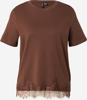 VERO MODA Shirt 'VMSara' in Brown: front