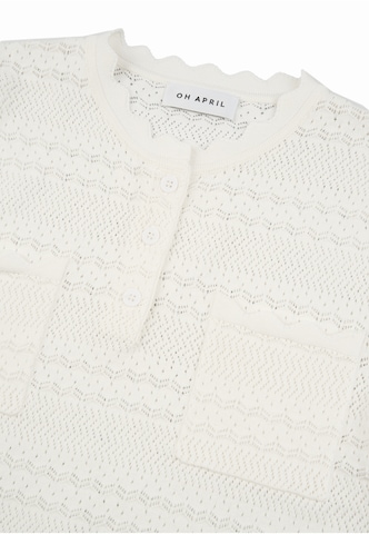 Cardigan OH APRIL en blanc