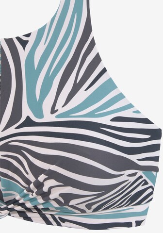 SUNSEEKER High neck Bikini Top in Mixed colors