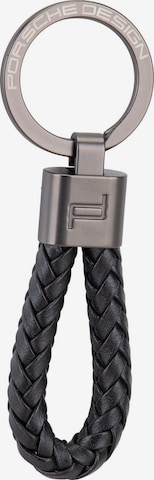 Porsche Design Schlüsselanhänger in Schwarz: Vorderseite