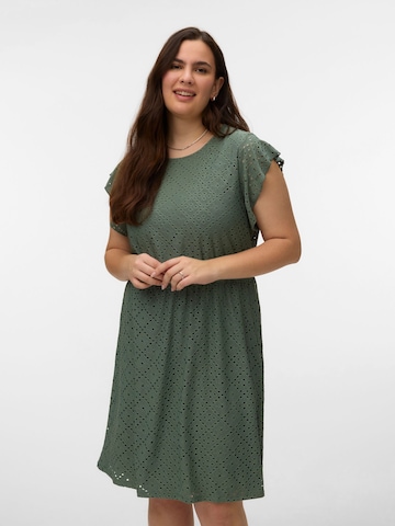 Vero Moda Curve - Vestido 'VMCTassa' en verde: frente