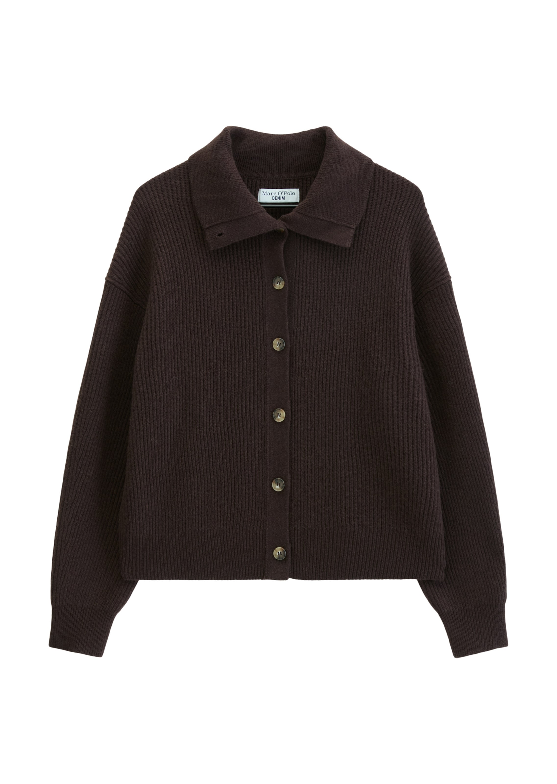 Cardigan Marc O'Polo DENIM en marron : devant
