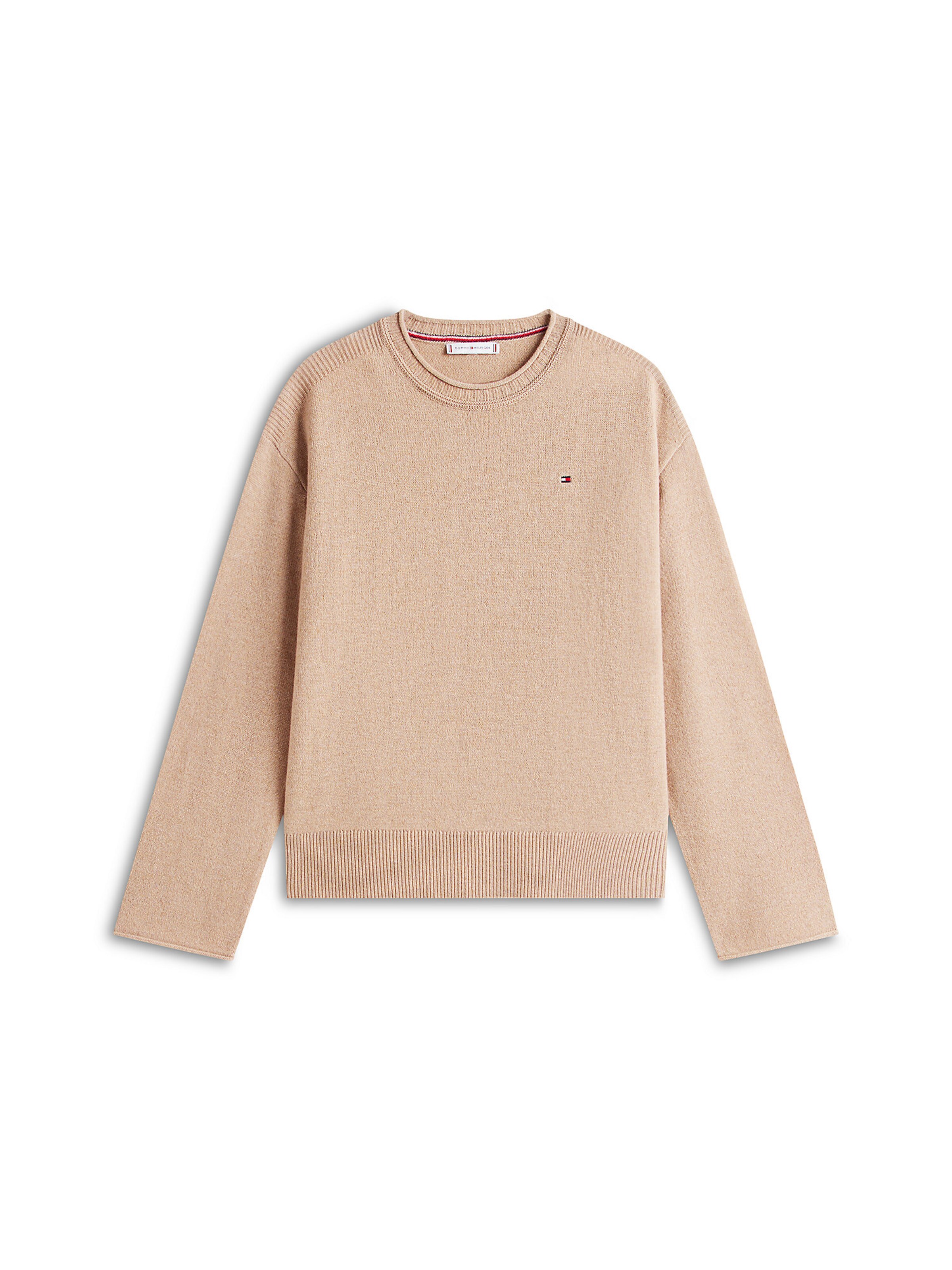 TOMMY HILFIGER Pullover in Beige: Vorderseite