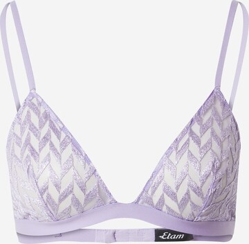 ETAM - Triangular Soutien 'EXCESSIVE' em roxo: frente