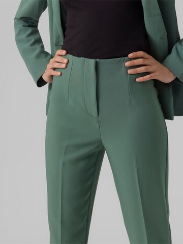 VERO MODA Tapered Trousers with creases in Green