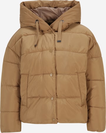 Vero Moda Petite Winter Jacket 'GEMMA HOLLY' in Brown: front