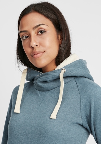 Oxmo Sweatshirt 'Julia Pile' in Blauw