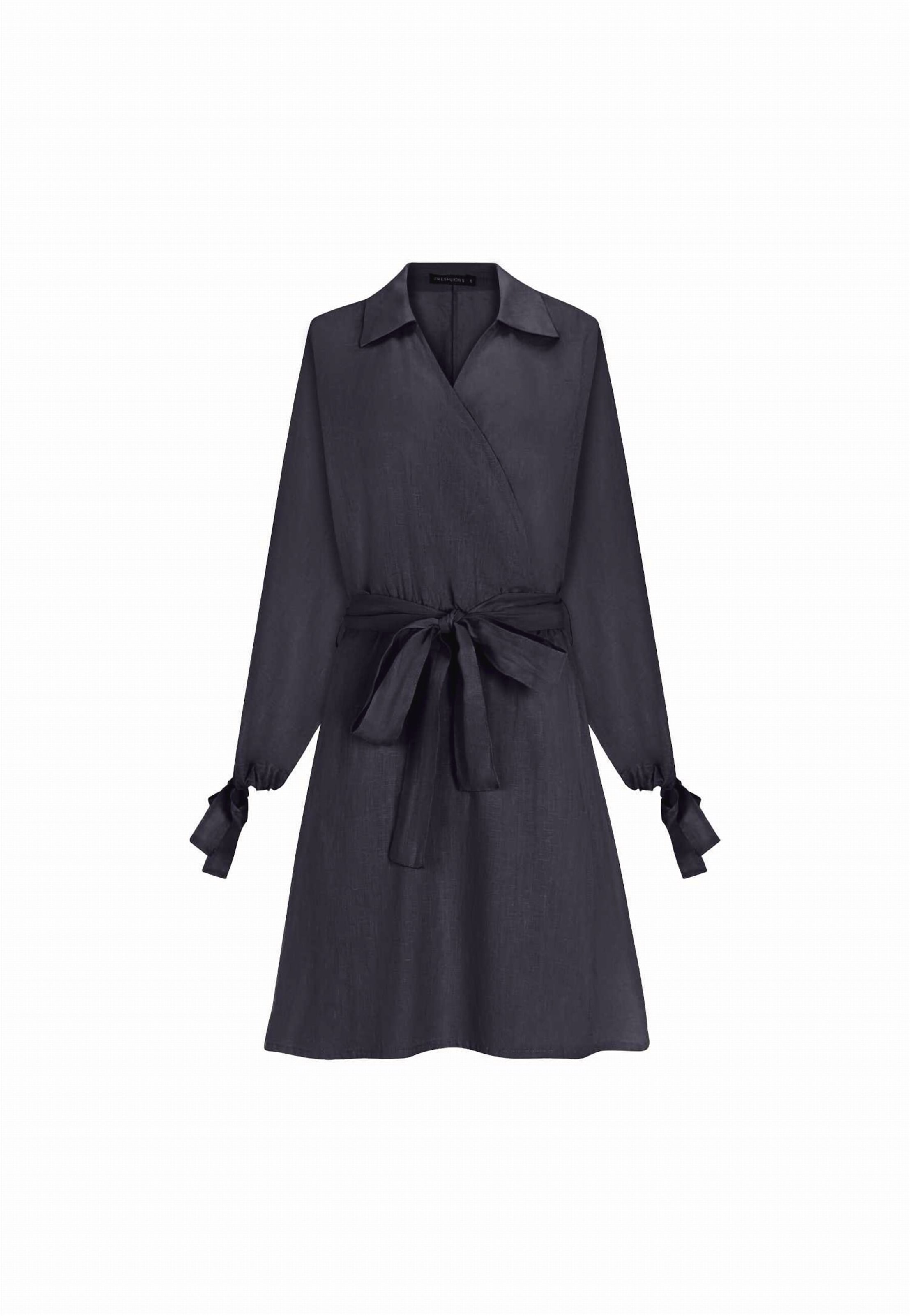 FRESHLIONS Kleid 'Joana' in Blau: Vorderseite