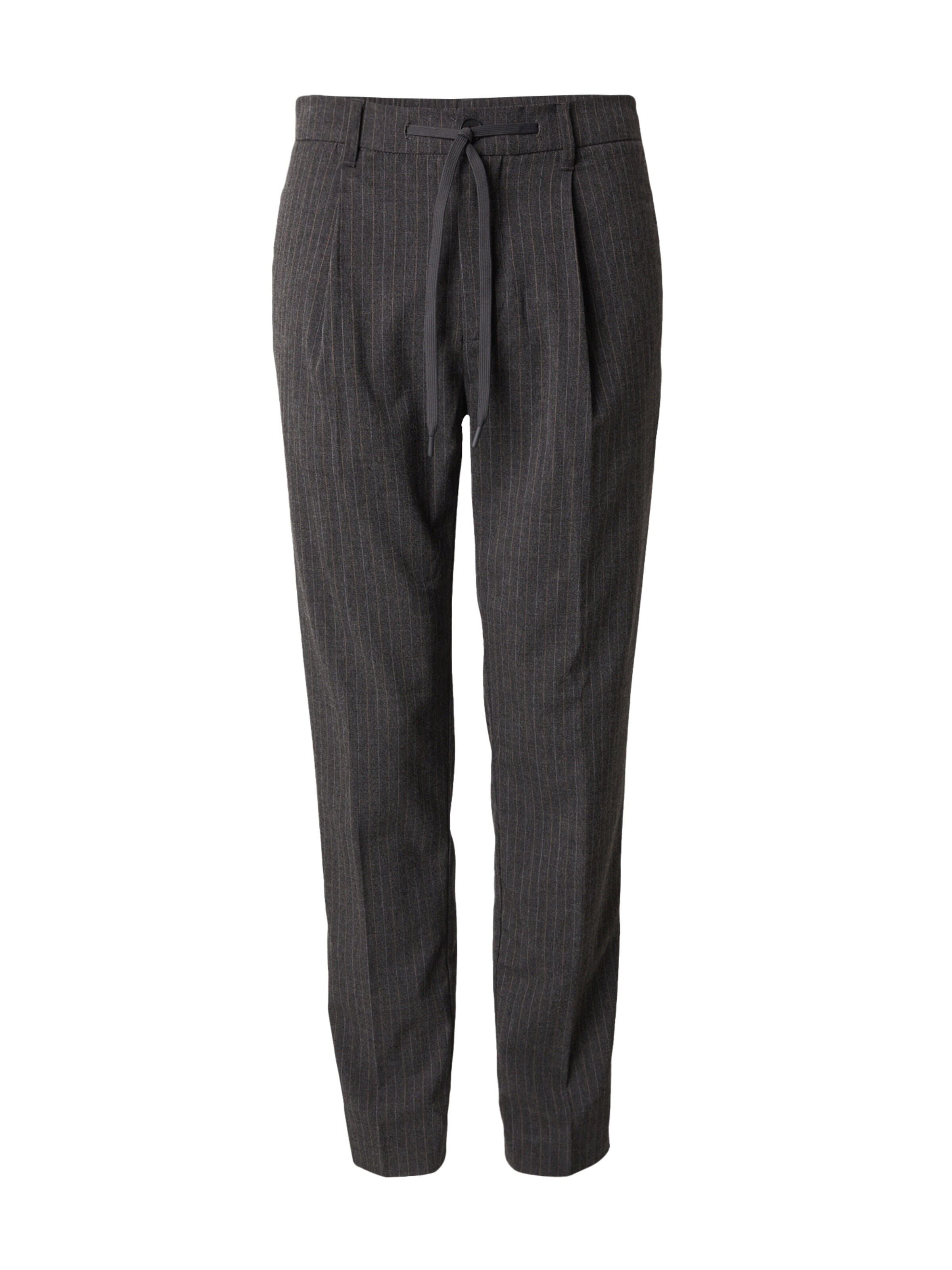 SELECTED regular Παντελόνι με τσάκιση 'SLHLEROY' σε γκρι: μπροστά