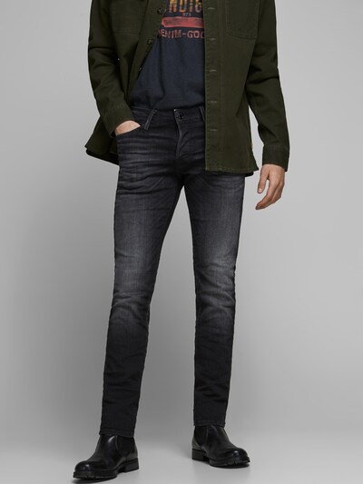 JACK & JONES Jeans 'Glenn' in black denim, Modelansicht