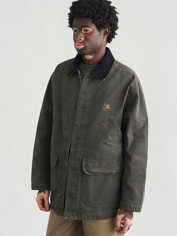 Carhartt WIP Φθινοπωρινό και ανοιξιάτικο μπουφάν 'Prescott' σε πράσινο: μπροστά