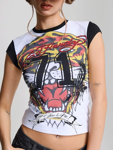 Ed Hardy Футболка 'Roaring Tiger' в Черный