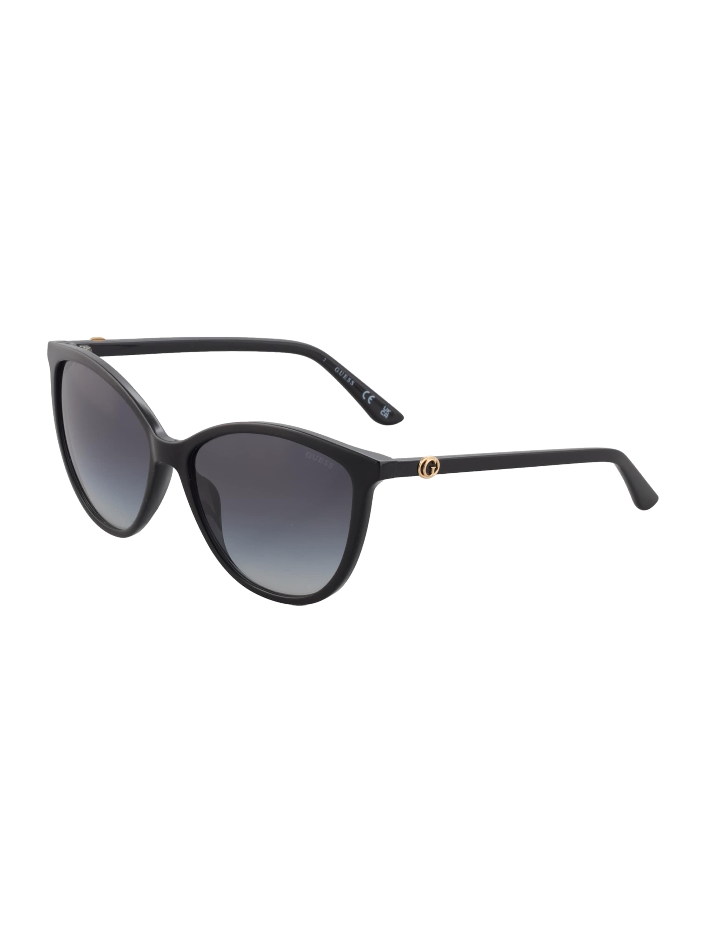 Lunettes de soleil GUESS en noir : devant