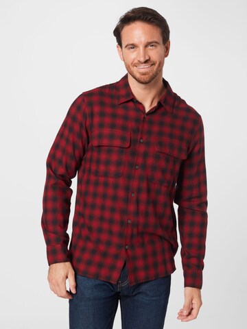 Abercrombie & Fitch Regular fit Button Up Shirt in Red: front