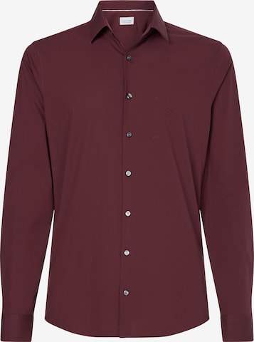 Calvin Klein Slim fit Business Shirt in Red: front