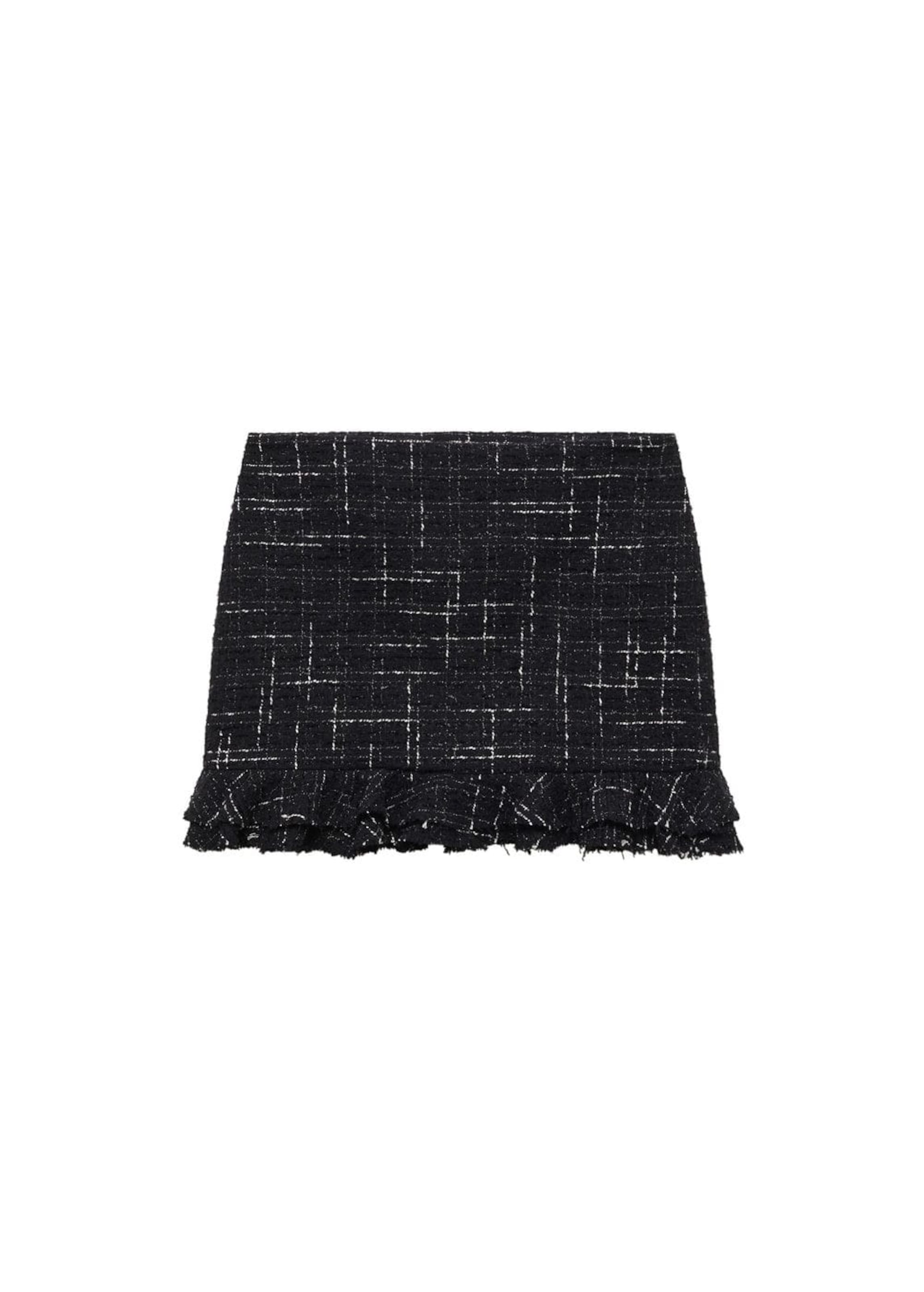 MANGO Sukňa 'Dupla' - Čierna: predná strana