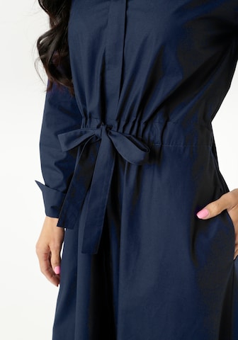 Aniston SELECTED Shirt Dress in Blue