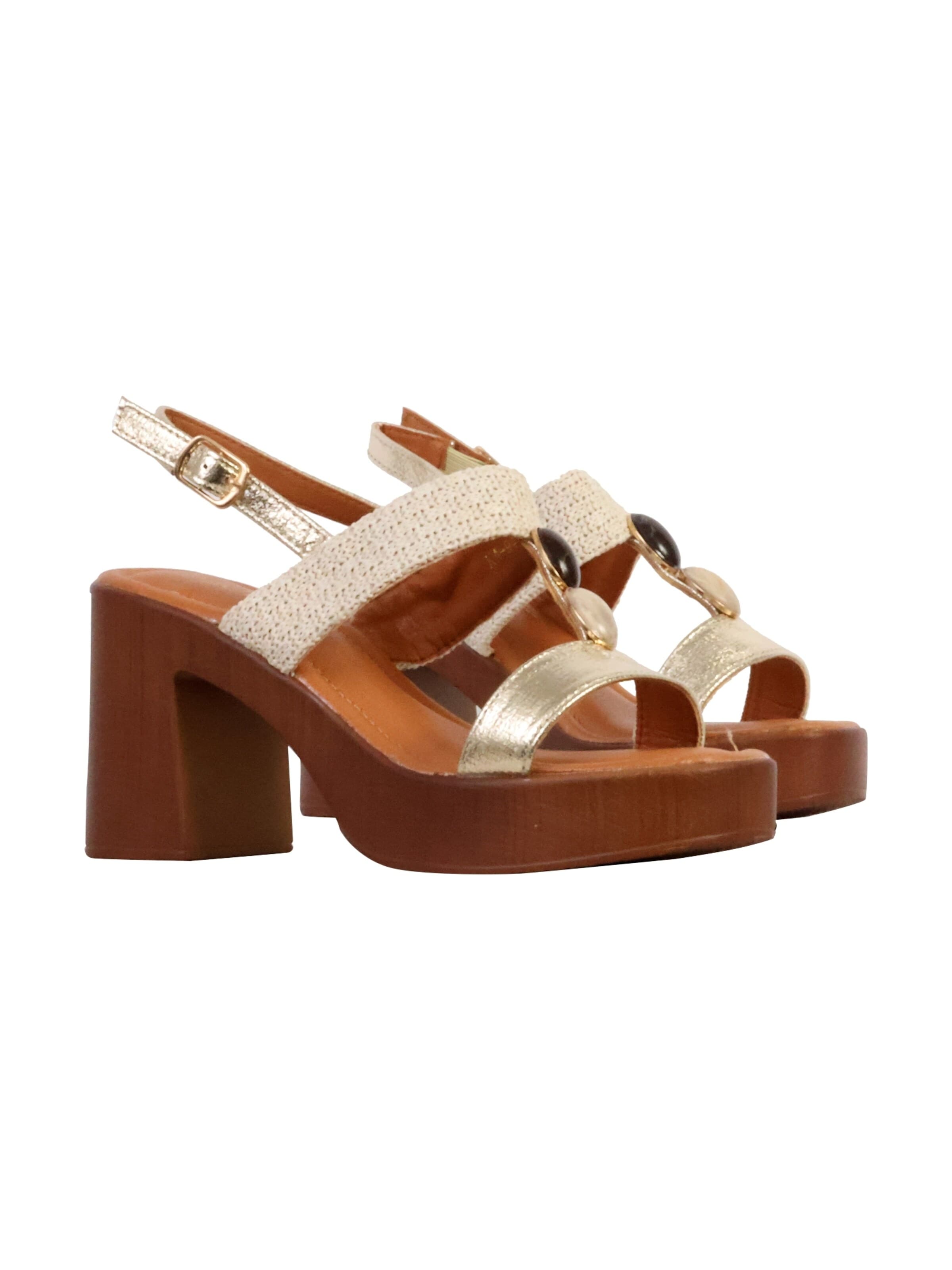 Sandales 'Sandalen mit Absatz' Joia en or