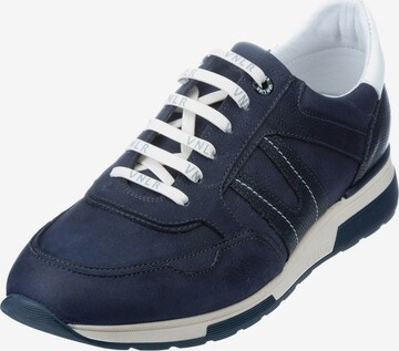 Van Lier Sneaker 'Positano ' in Blau: front