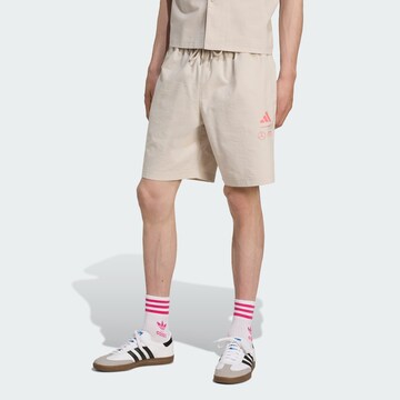 ADIDAS PERFORMANCE Regular Sports trousers 'Mercedes - AMG Petronas Formula One Team' in Beige: front