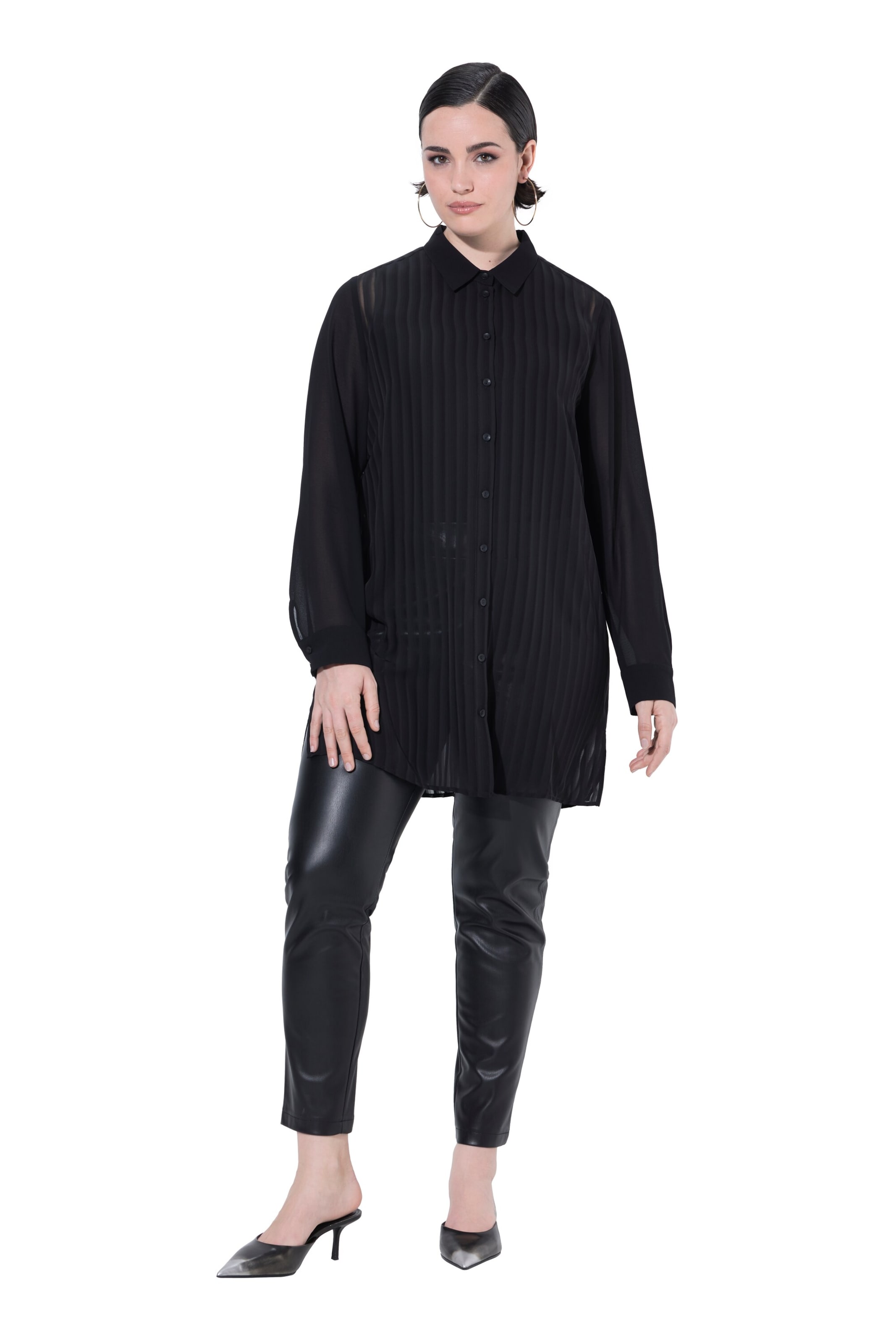 Ulla Popken Блузка в Черный: спереди