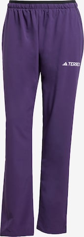 ADIDAS TERREX Regular Outdoorbroek 'Liteflex' in Lila: voorkant