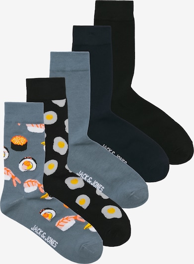 JACK & JONES Sukat 'JACTRAY' värissä kyyhkynsininen / tummansininen / oranssi / musta, Tuotenäkymä