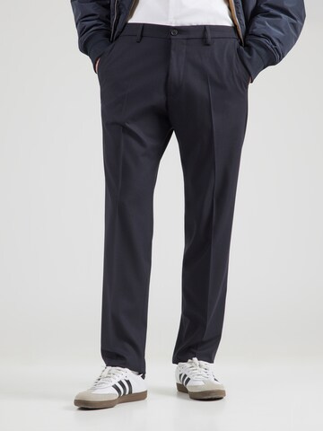 DRYKORN Regular Trousers with creases 'AJEND' in Blue: front