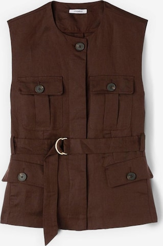 Gilet da completo di MOTIVI in marrone: frontale