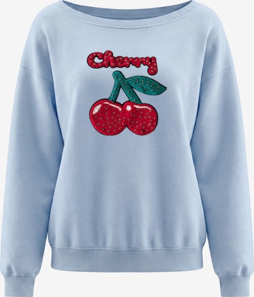 Sweat-shirt MYMO en bleu : devant