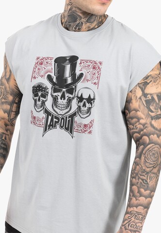 Tapout Футболка 'SKULL TANK' в Серый
