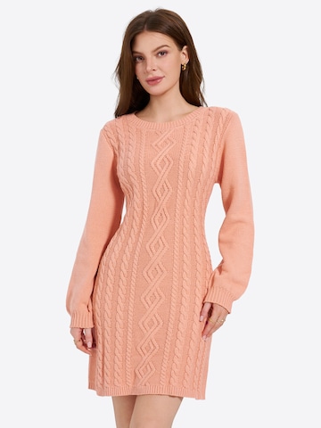 Imily Bela Strikkjole i pink: forside