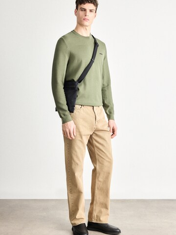 BOSS Πουλόβερ 'Momentum-X' σε πράσινο