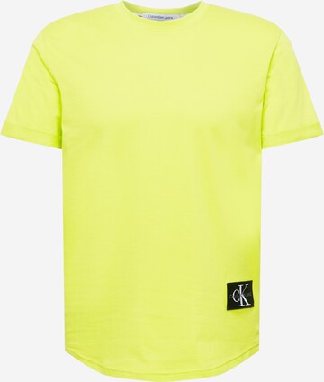 Maglietta di Calvin Klein Jeans in giallo: frontale