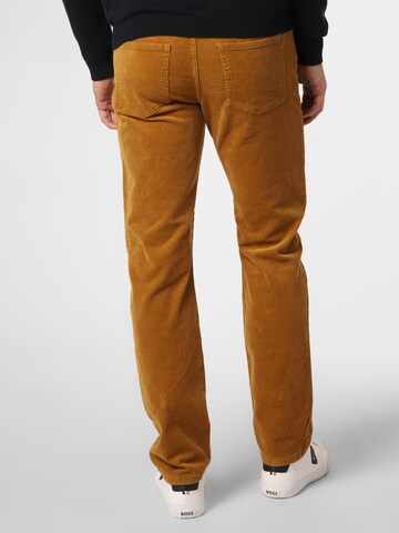 Nils Sundström Regular Trousers 'Aiden' in Brown