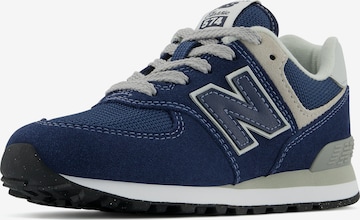 Sneaker '574' di new balance in blu: frontale
