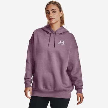 UNDER ARMOUR Sport sweatshirt 'Essential' i lila: framsida