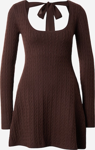 HOLLISTER Neulemekko värissä ruskea: etupuoli