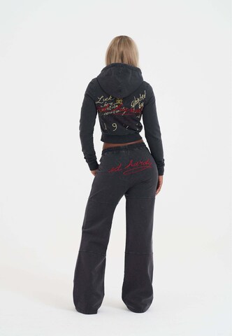 Ed Hardy Ζακέτα φούτερ 'Flaming Tiger' σε μαύρο
