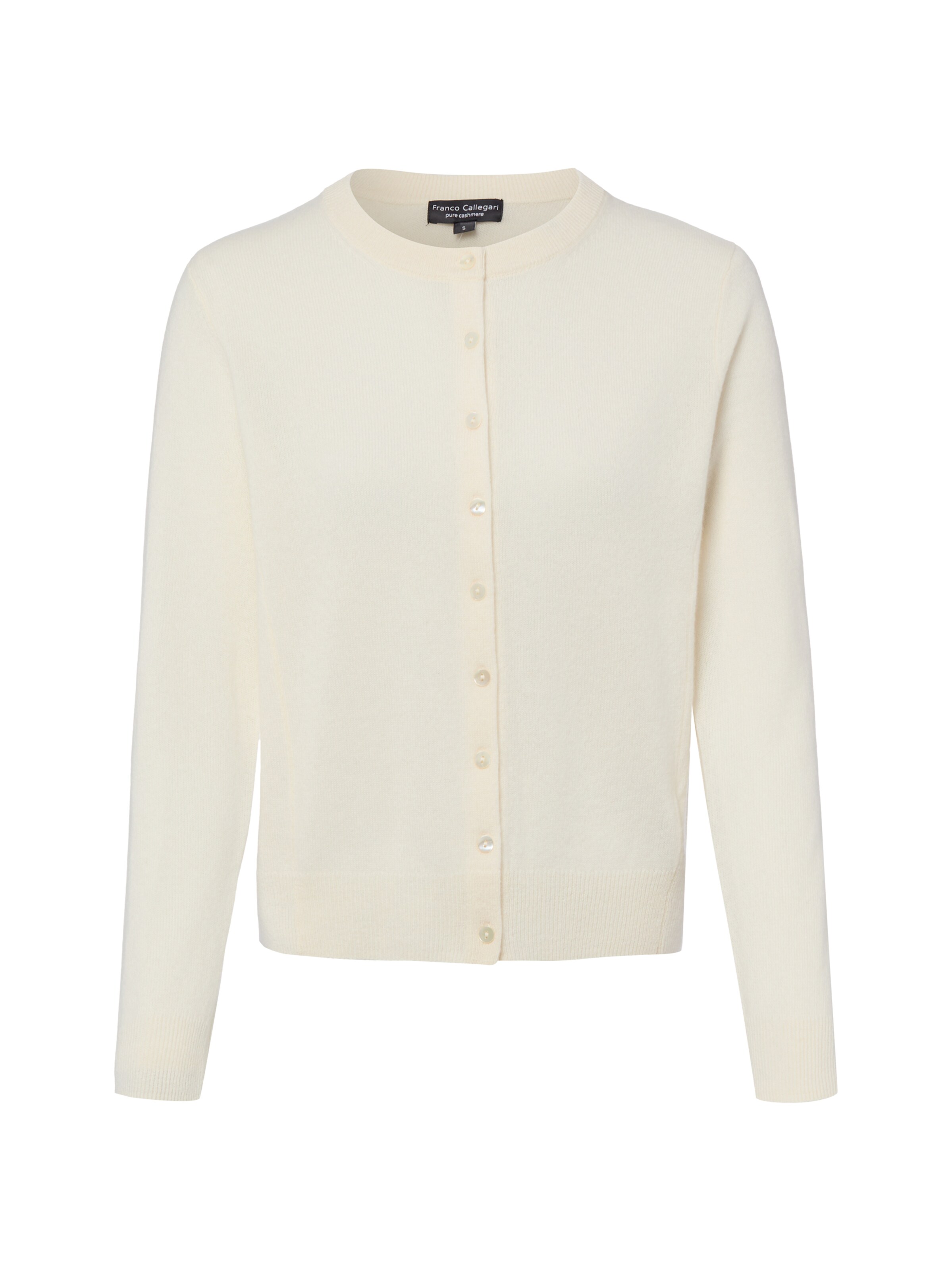 Franco Callegari Knit cardigan in Beige: front