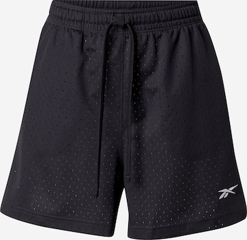 Reebokregular Sportske hlače 'OFF COURT' - crna boja: prednji dio