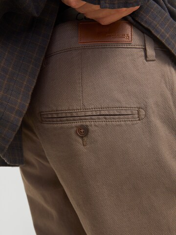 JACK & JONES Slimfit Chinobyxa 'JPSTMARCO JJFURY' i brun