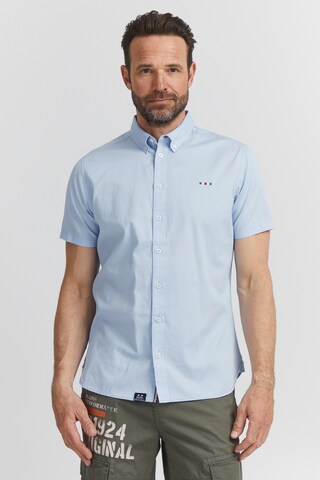 FQ1924 Regular fit Overhemd 'Ronas' in Blauw: voorkant